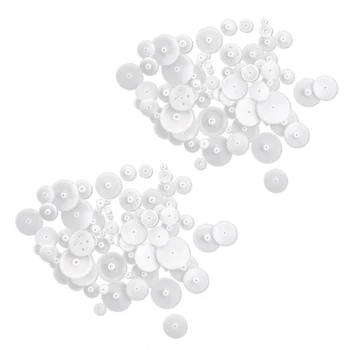 Diferentes Estilos de Plástico Branco, Conjunto de Engrenagens 116 Pcs Para RC Brinquedos