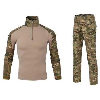mens Combate Uniforme Táticas de roupas de Homens Militar Roupas Tático Ternos Acampamento Camo de Combate do Exército Camisas de Mens de Calças Cargo