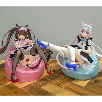 24cm Nativo Ligação Anime Figura Nekopara de Baunilha 1/4 de Anime Cat Girl PVC Figura de Ação do Adulto Coleção de Modelo de Brinquedos Presentes