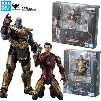 Em Estoque Bandai S. H. Figuarts Thanos Homem de Ferro Marca de 85 5 2023 Edição (O Infinito Saga) Ação Figura Colecionável Brinquedo de Presente