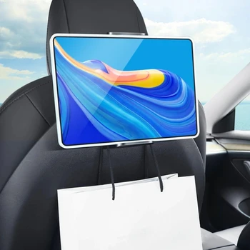 Tesla Model 3 Y banco Traseiro, apoio de Telefone do Gancho 360 Graus de Rotação Stand Auto Suporte de Encosto de cabeça Para o PC da Tabuleta do iPad Mini Suporte