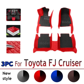 Tapetes de carro Para Toyota FJ Cruiser XJ10 2007~2022 Auto Durável de Carpetes, Tapetes, Tapete de Couro Impermeável Chão Pad Conjunto Completo de Acessórios para carros