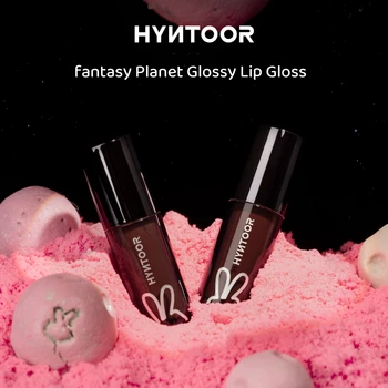 HYNTOOR Brilhando Hidratante Rosa Fantasia Planeta Lip Glaze Manga Perfumado Superfície do Espelho Brilhante Lip Tint Líquido Batom Maquiagem
