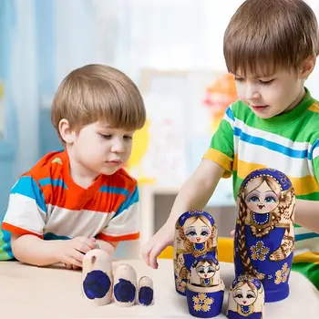 Madeira russas Empilhamento de Bonecas Matryoshka Coleção Boneca para a Sala de Casa