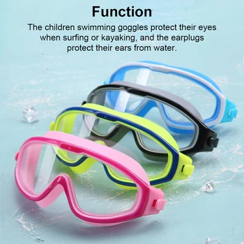Crianças Óculos de Natação para Crianças de Óculos Confortáveis Óculos com fones de ouvido